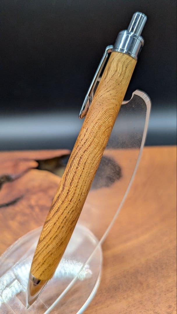 627 欅　変わり杢　木軸シャーペン　ボールペン