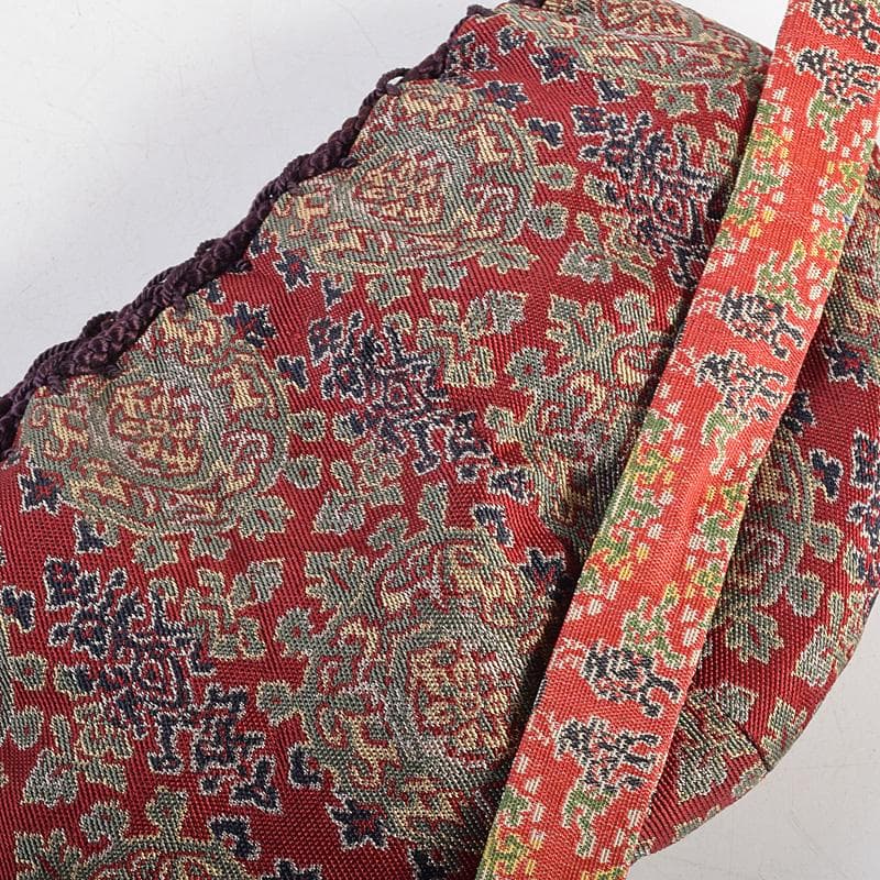 茶道具　鎌倉彫　高台寺文　利休茶箱　黒楽茶碗　振出など　七点一式　M　R8803