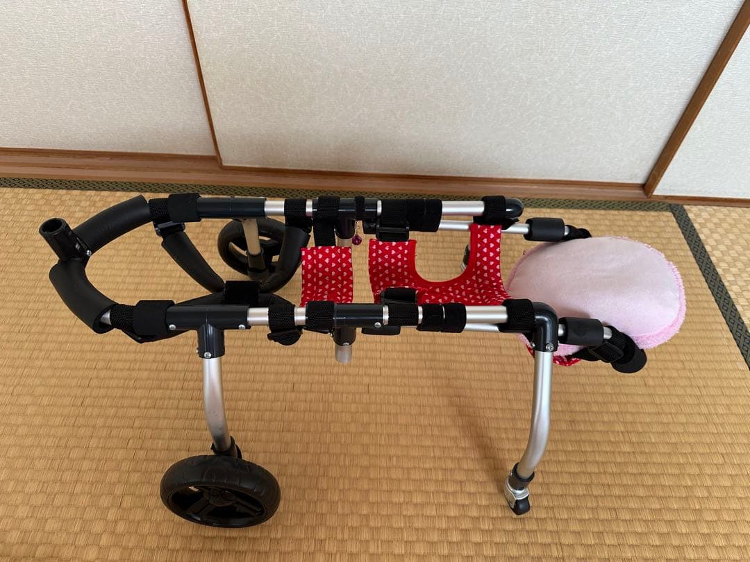 ワンちゃん4輪　リハビリ　食事補助　介護補助　犬の歩行器