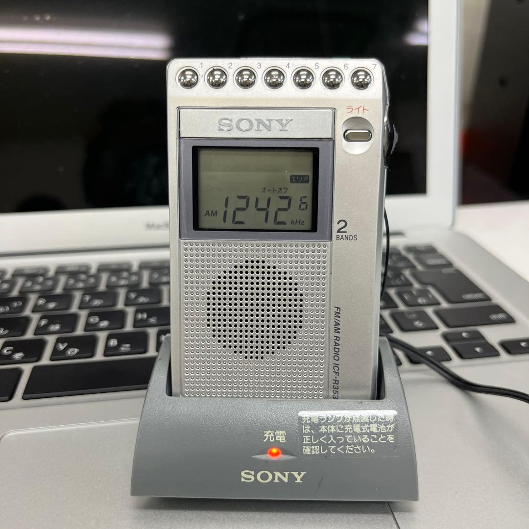 SONY FM/AM ポケッタブルラジオ ICF-R353