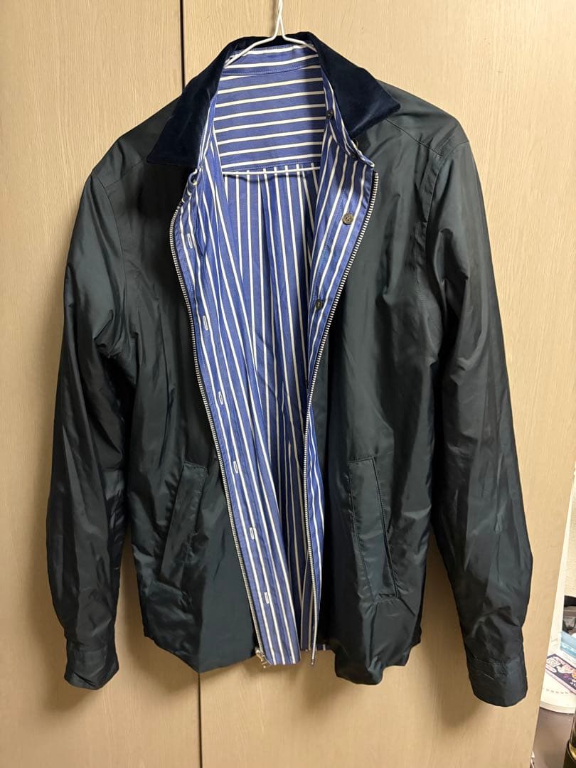 sacai ストライプ ナイロンジャケット