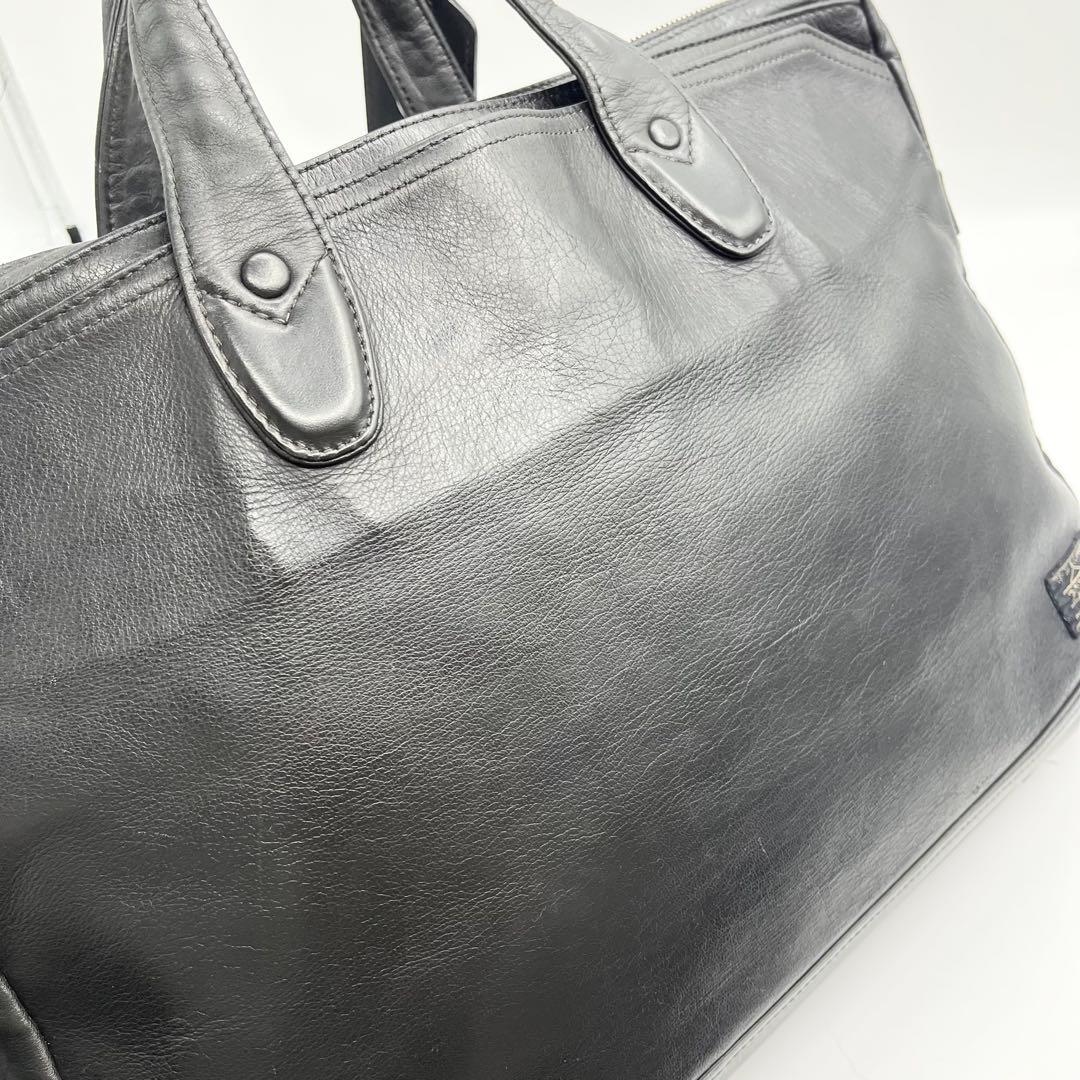 【希少】PORTER タウゼン オールレザー ブリーフケース　ビジネスバッグ　黒