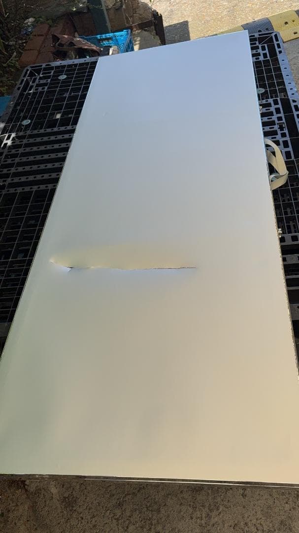 【中古】折り畳み 割れない鏡 ダンスミラー 60cmx2枚 銀 16番