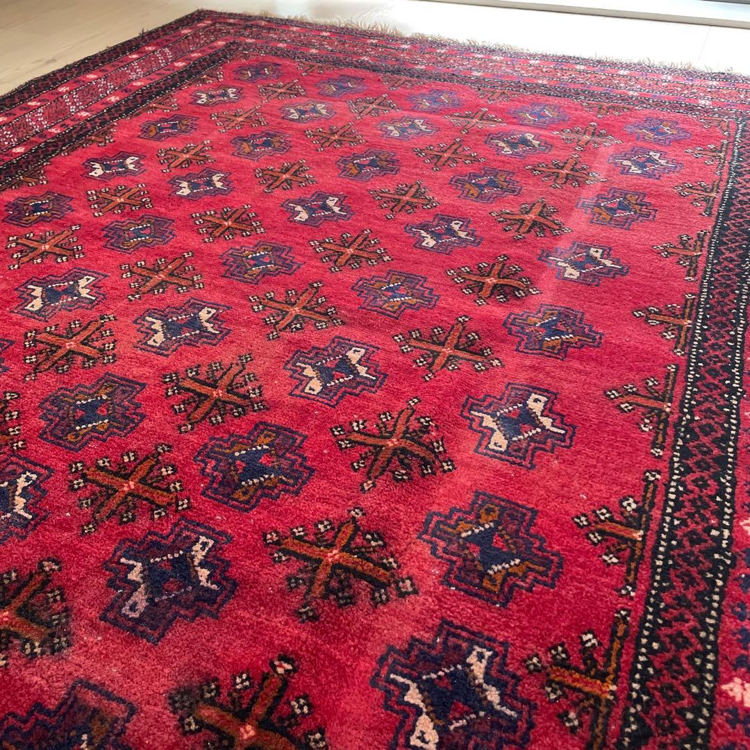 Tomoyaヴィンテージラグ　トライバルラグ 大判　177×123センチ