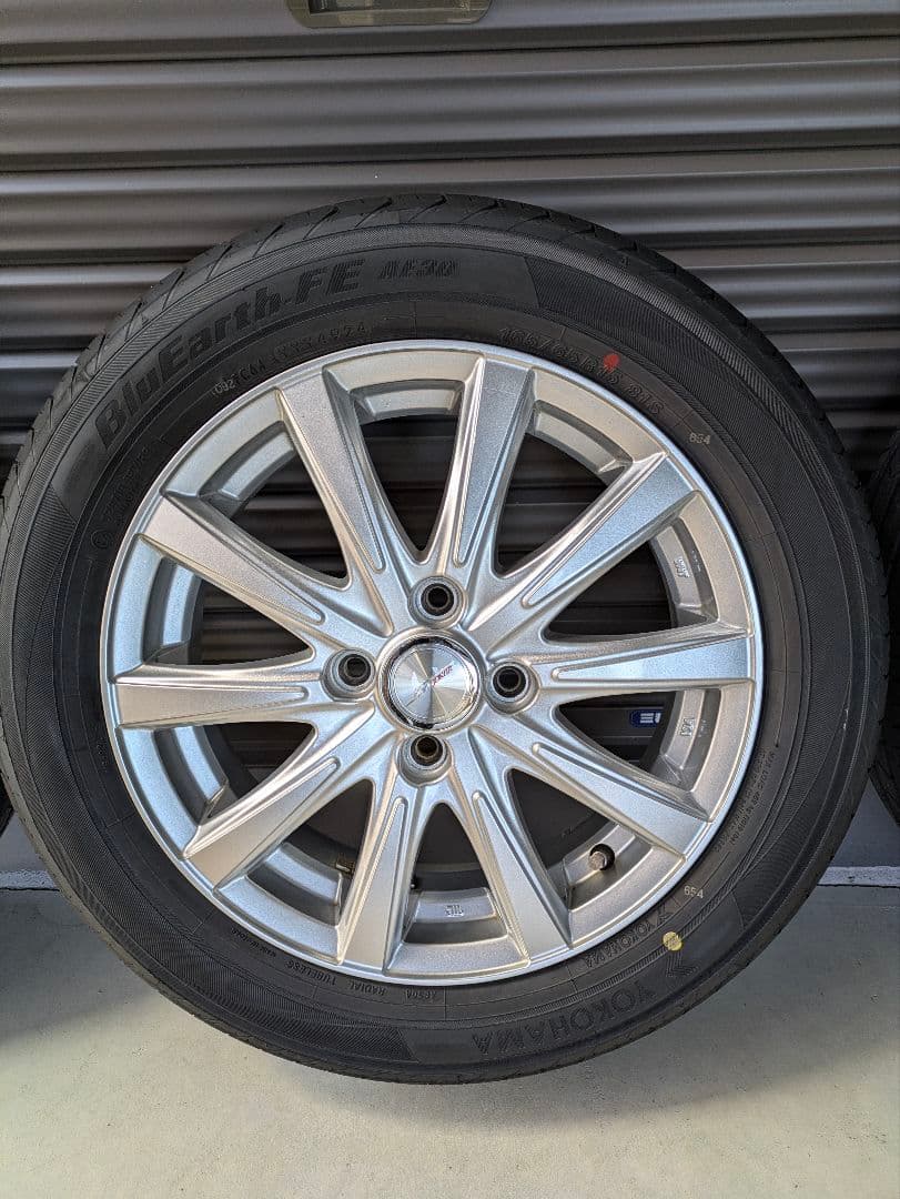 S*信様 タイヤ新車外し 100/4H 165/65R15 15インチアルミ 4
