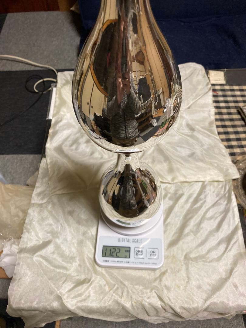 純銀製　瓶子　木箱付き　2個セット　1122g