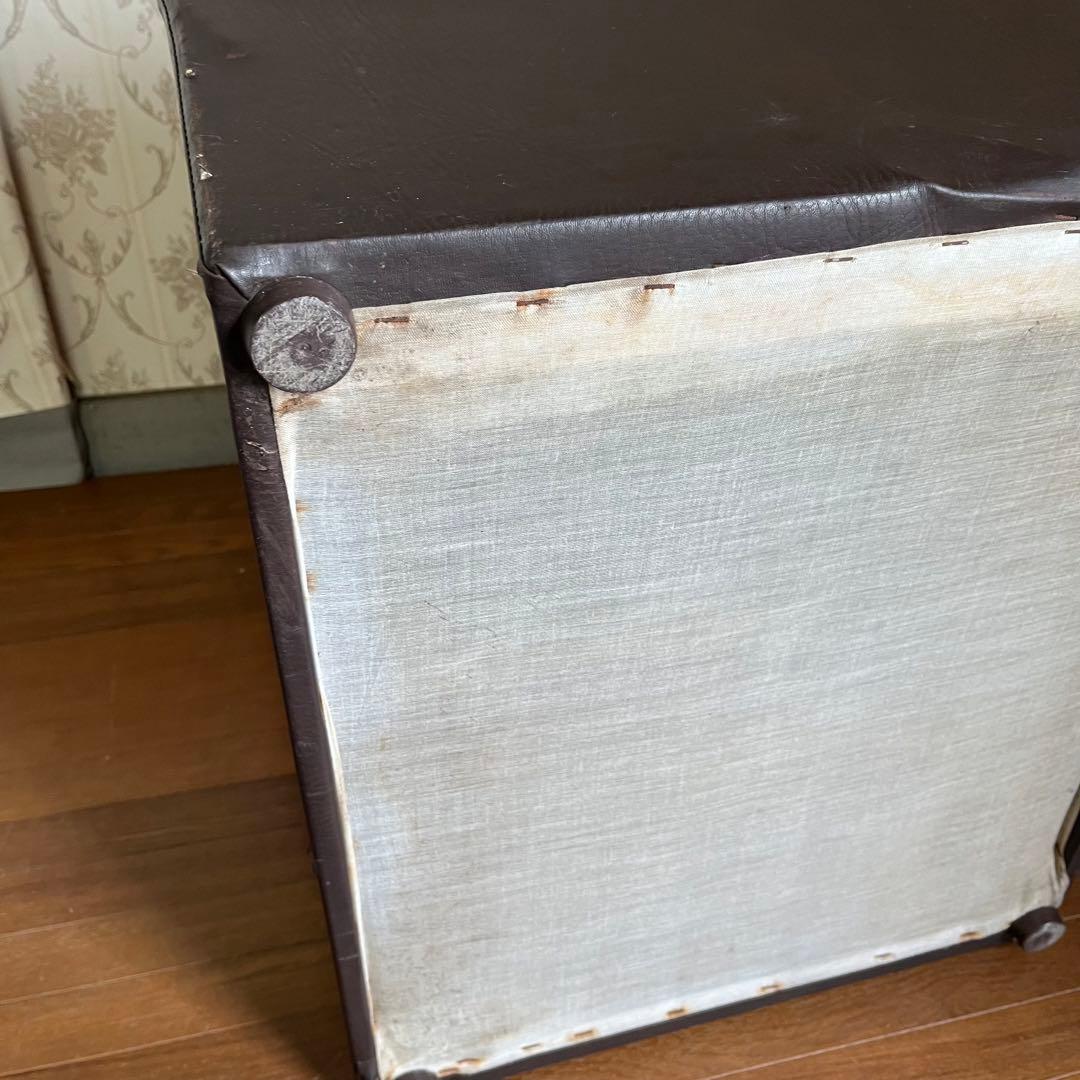 【アンティーク】① 昭和レトロ 1人掛けソファー ワインレッド スナック 喫茶店