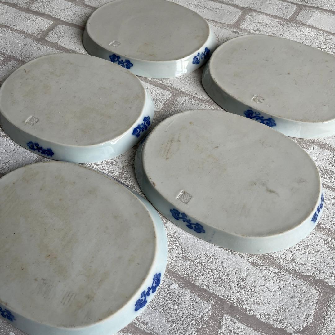 印判皿　5枚