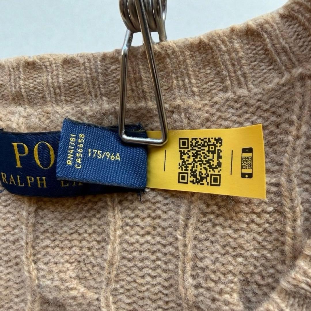 2024年製　ラルフローレン ケーブルニット ウール×カシミヤ ユニセックス可