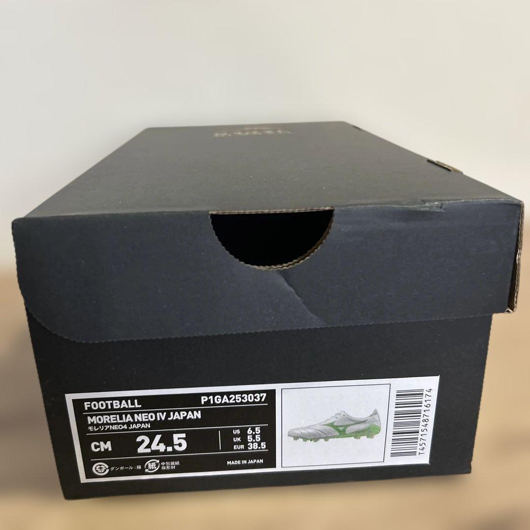 【お値下げ可能】モレリアネオ4 限定色グリーン　24.5センチ中敷き美品　箱あり