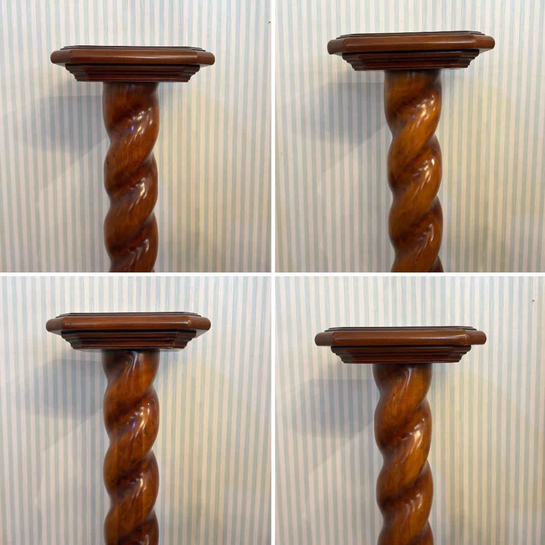 ディスプレイスタンド 木製飾り台 ツイスト支柱 699-549
