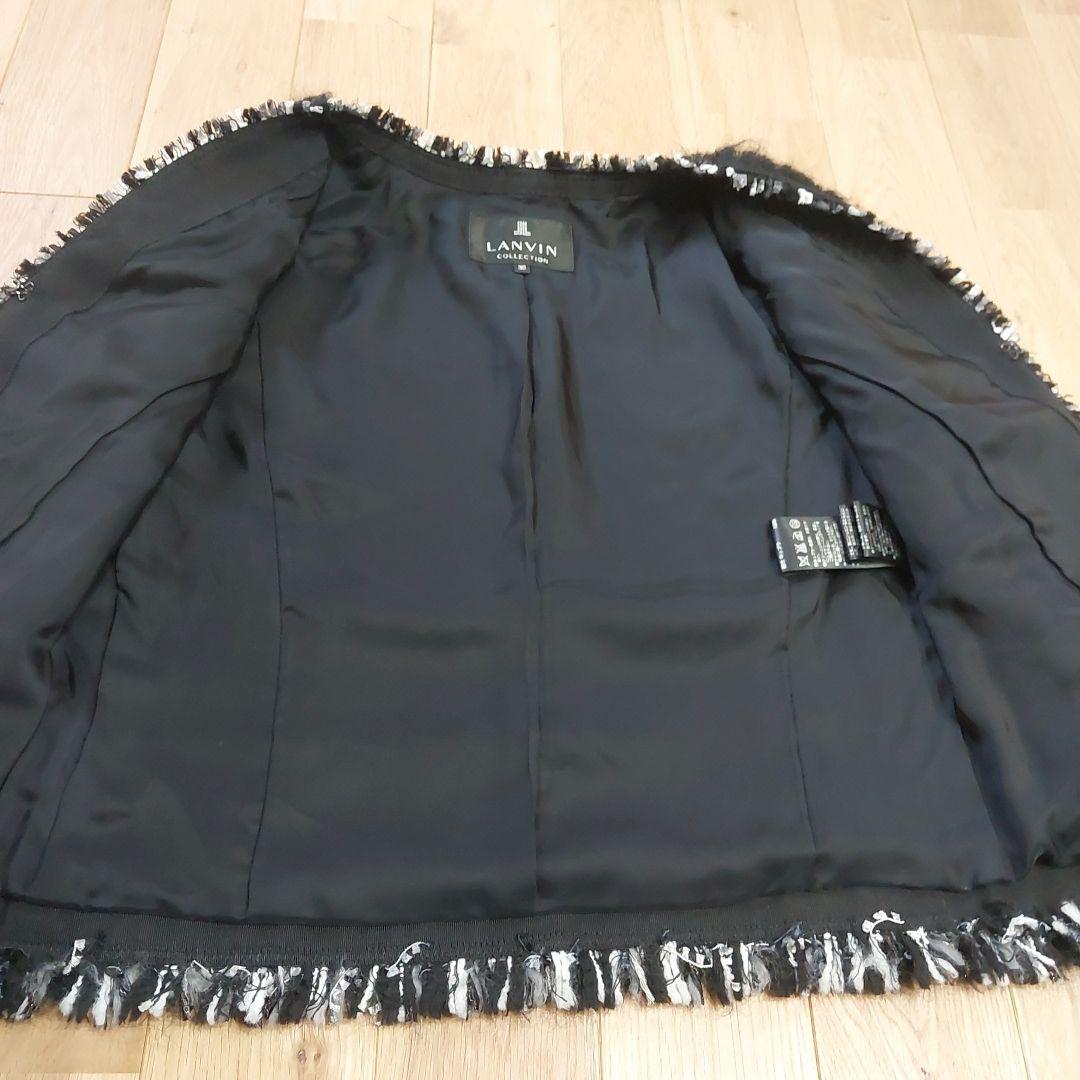 【LANVIN COLLECTION】ランバンコレクション ツイードジャケットS