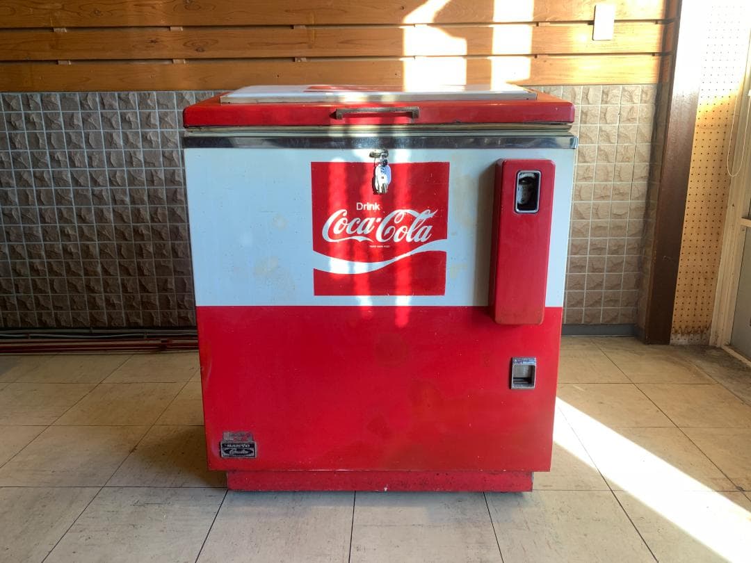 引き取り限定　昭和レトロ　レア　コカ・コーラ自動販売機冷蔵庫