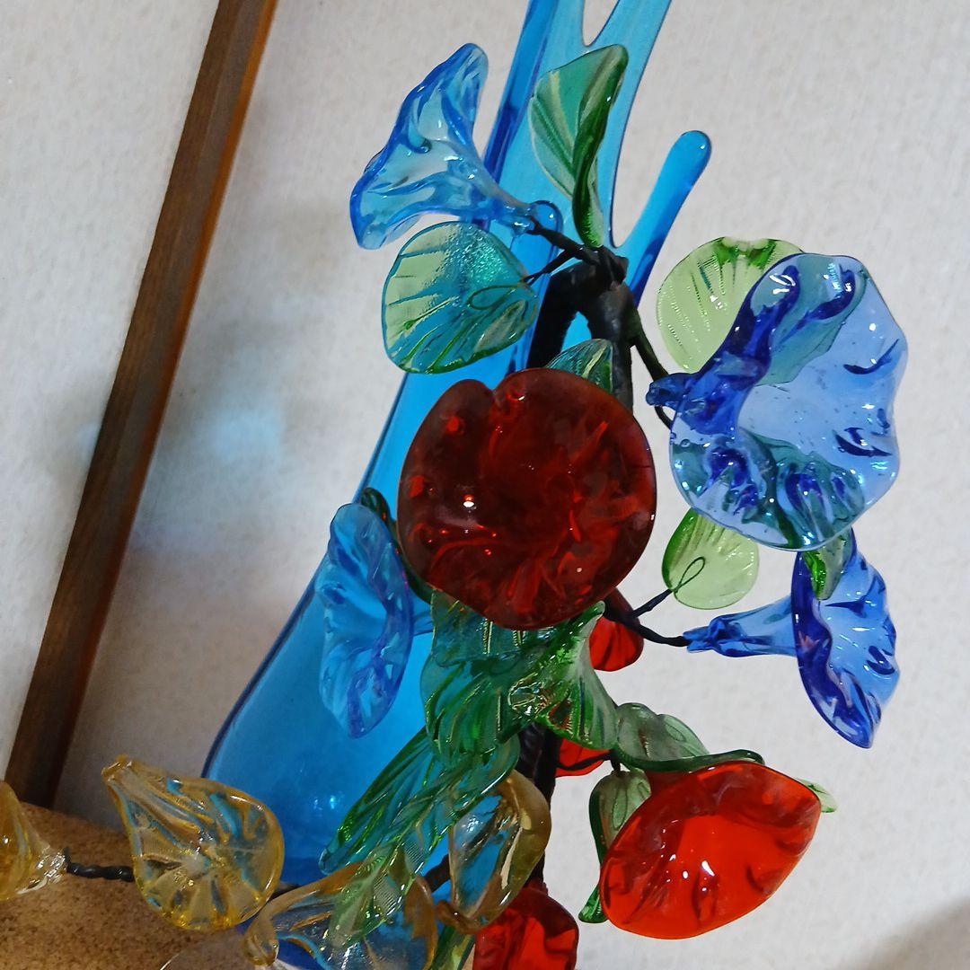 琉球ガラス花瓶 花