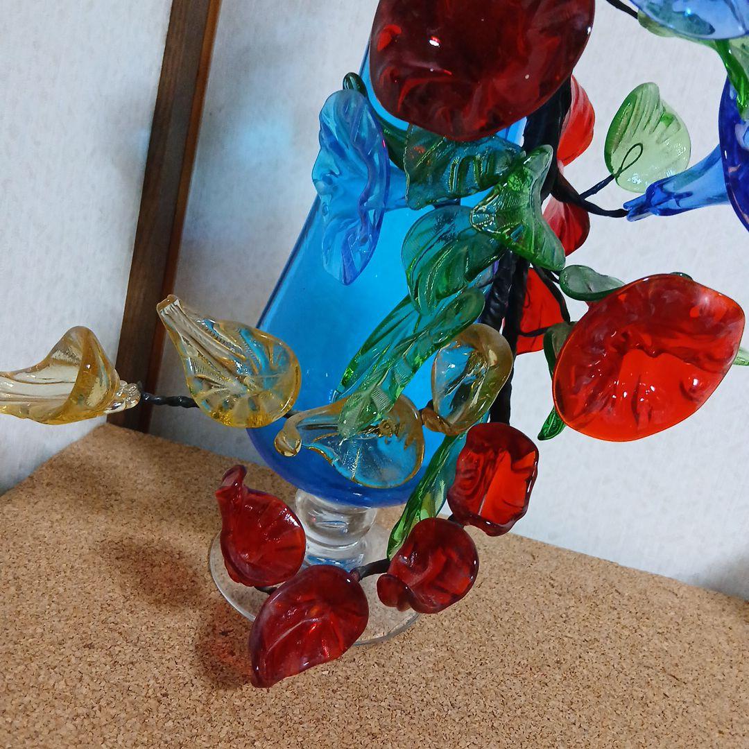 琉球ガラス花瓶 花