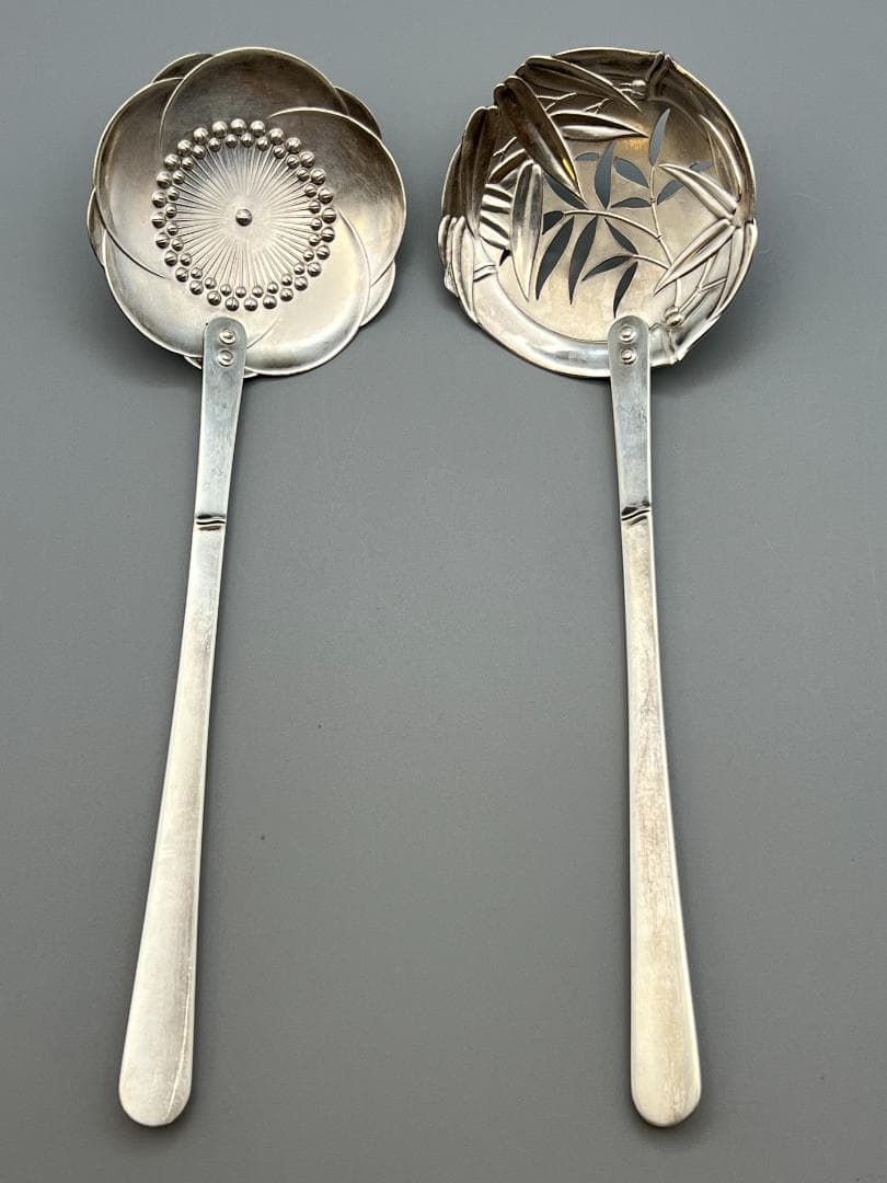 銀製 STERLING 950 湯豆腐スプーンとストロー スプーン 8点セット