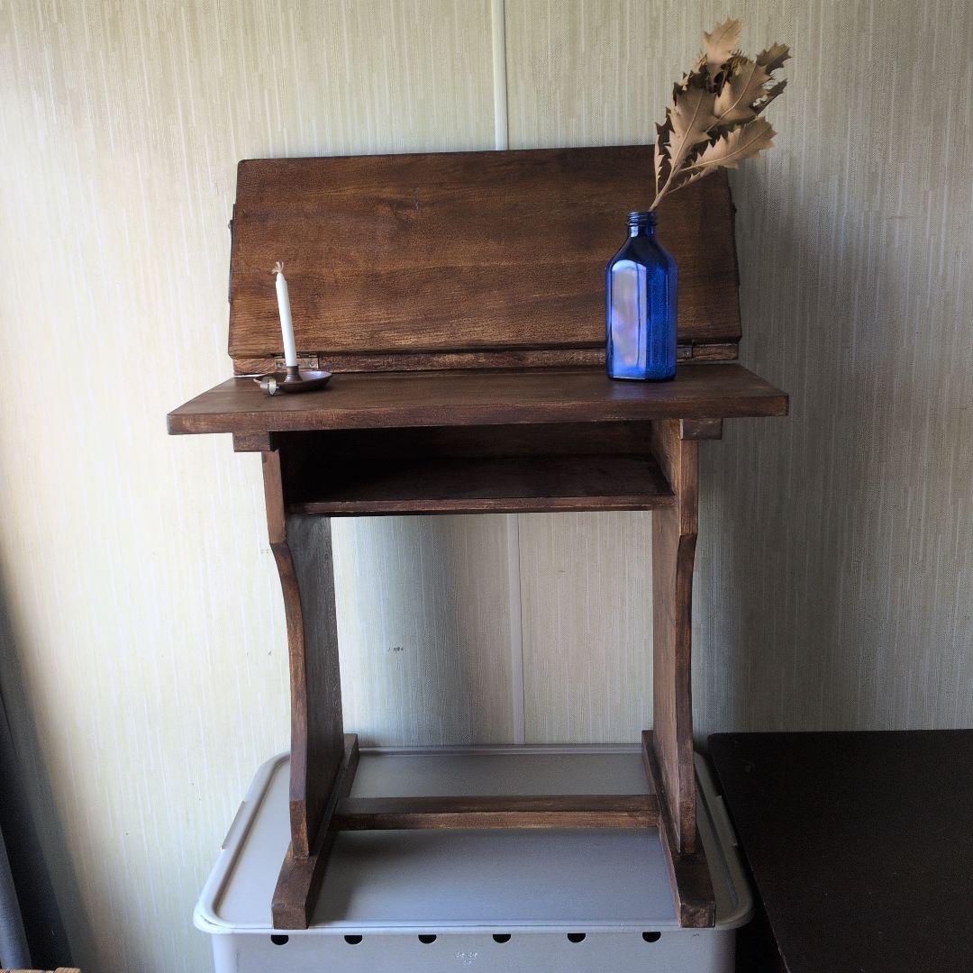 アンティーク古道具　戦前音楽譜面台テーブル　机