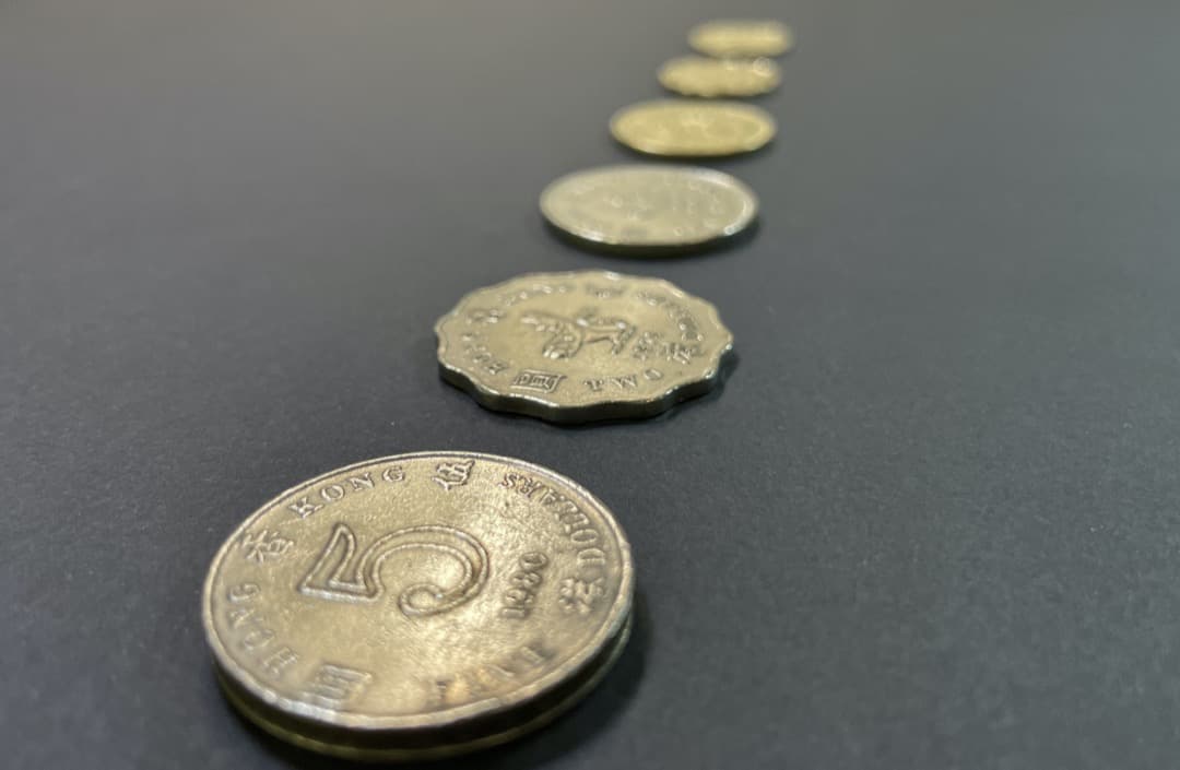 Hong Kong Dollars  香港廃盤硬貨６種類セット