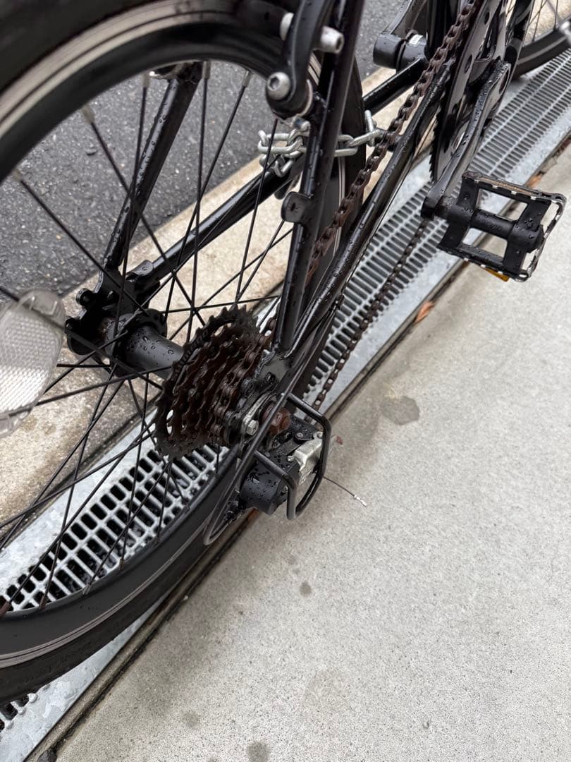 93 自転車 大阪市 【引取り限定】 20インチ 変速付き