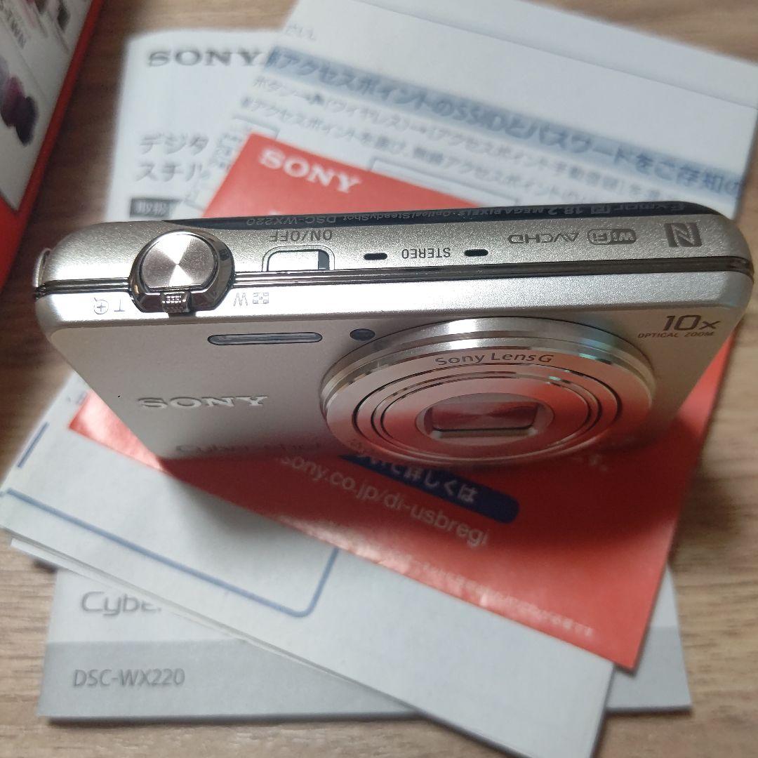 【美品】SONY Cyber-shot DSC-WX220　ゴールド　動作確認済