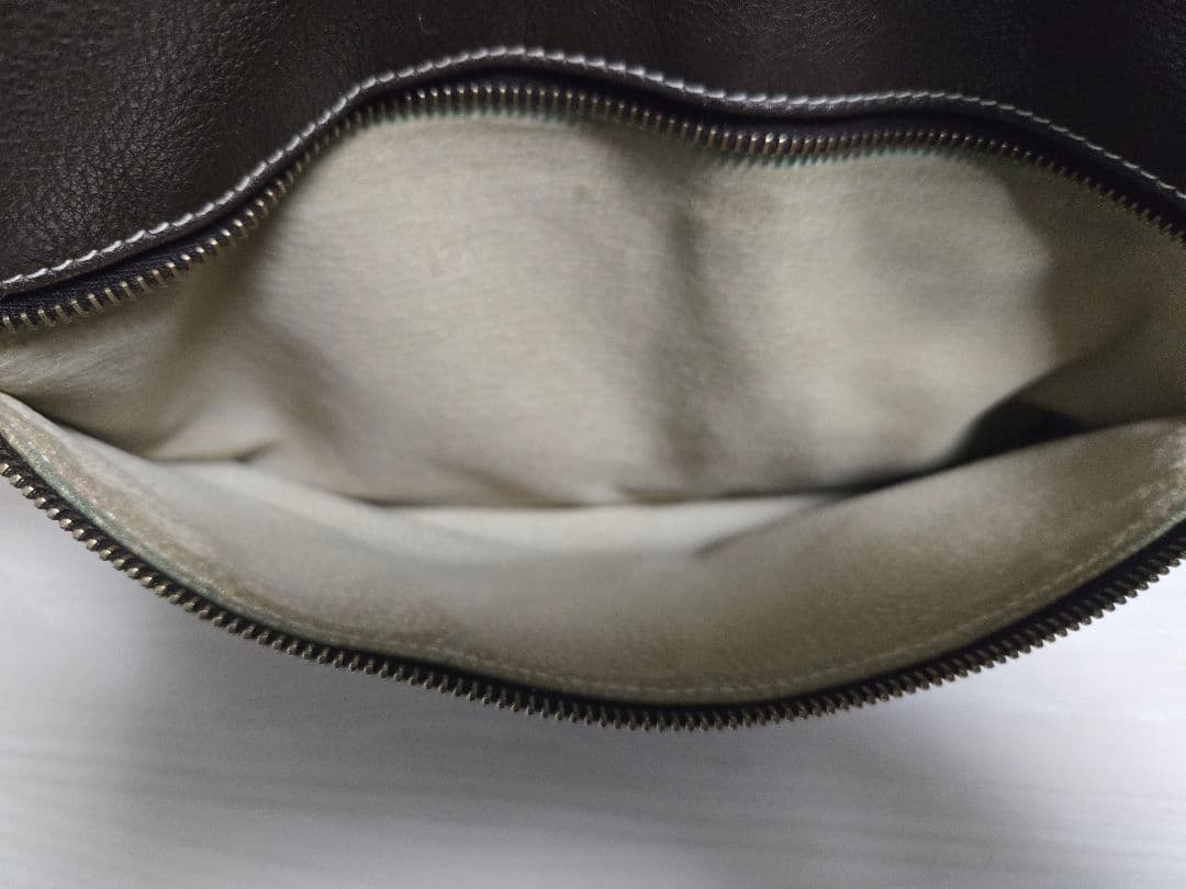 Cisei ダークブラウン レザー 2wayショルダーバッグ