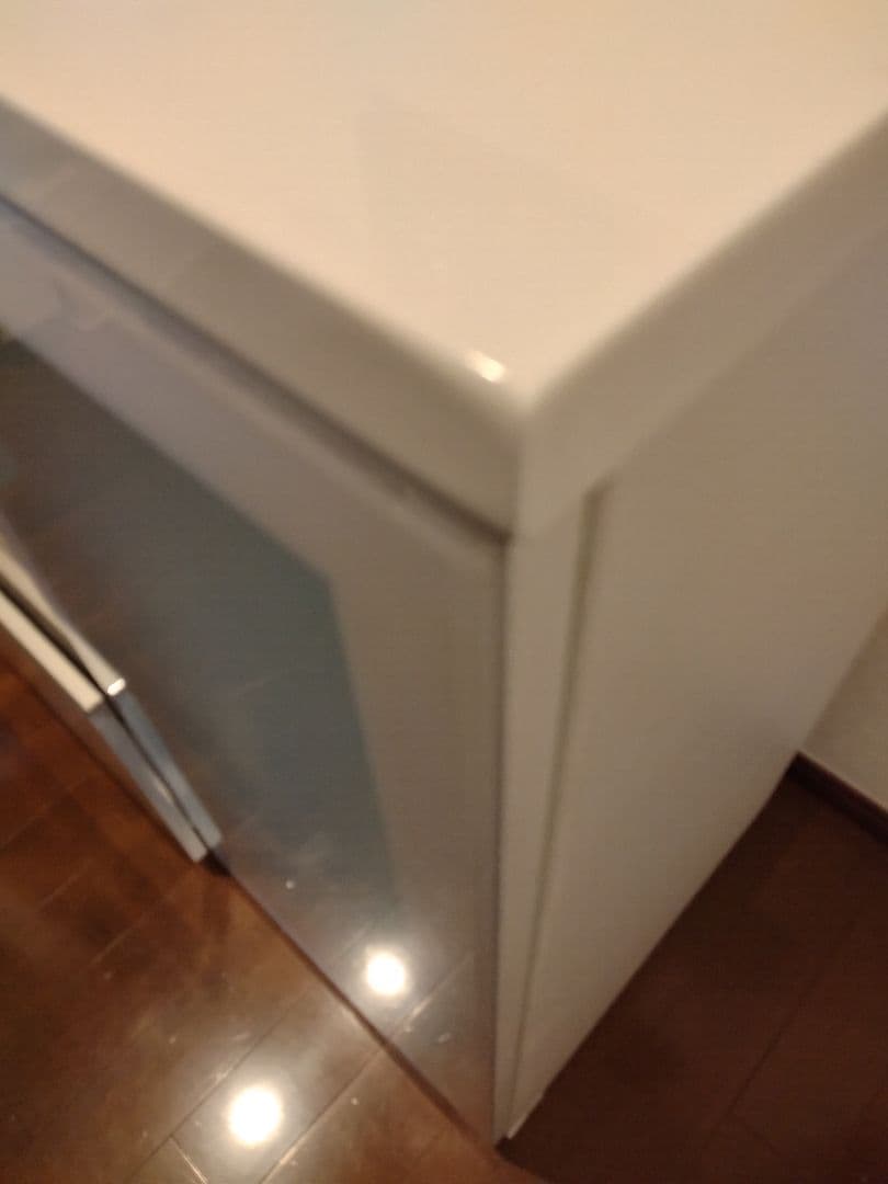 引取歓迎♪ニトリ・キッチンカウンター・食器棚、木製レンジボード　ホワイト　白色