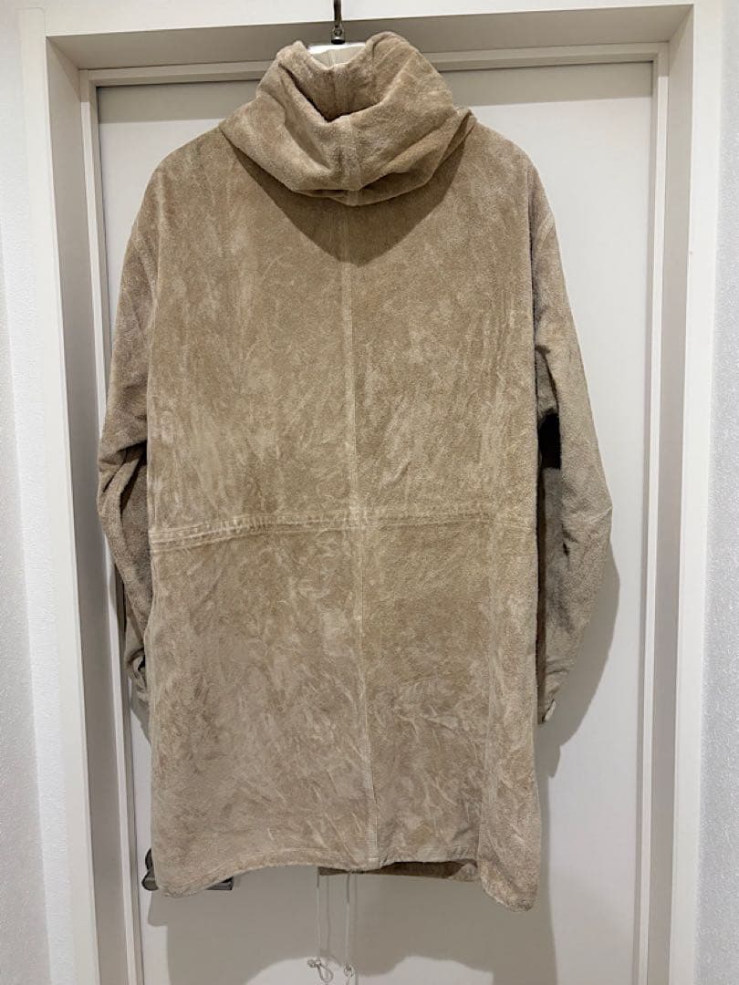 良品SISIIシシ23FW定価12万円レザースノーパーカーコートL