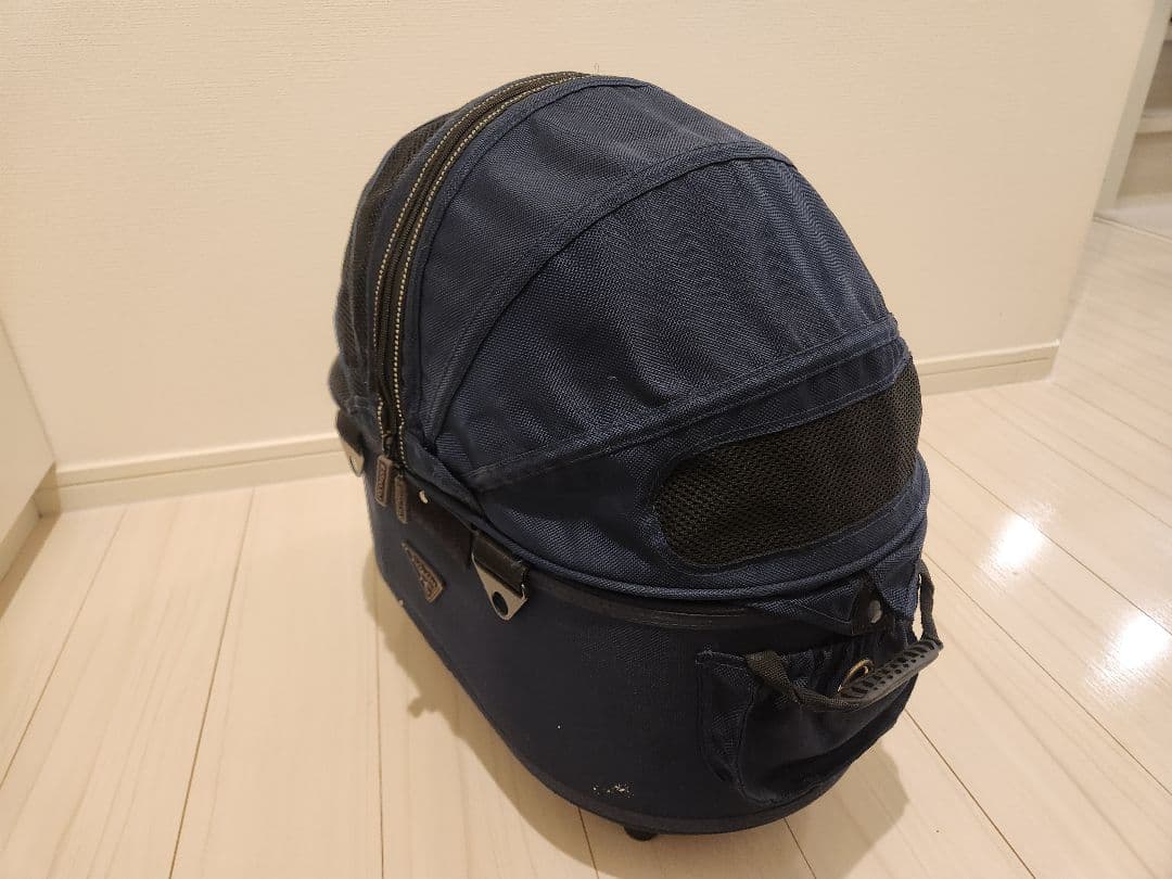 ネイビー メッシュキャリーバッグ 小型犬用
