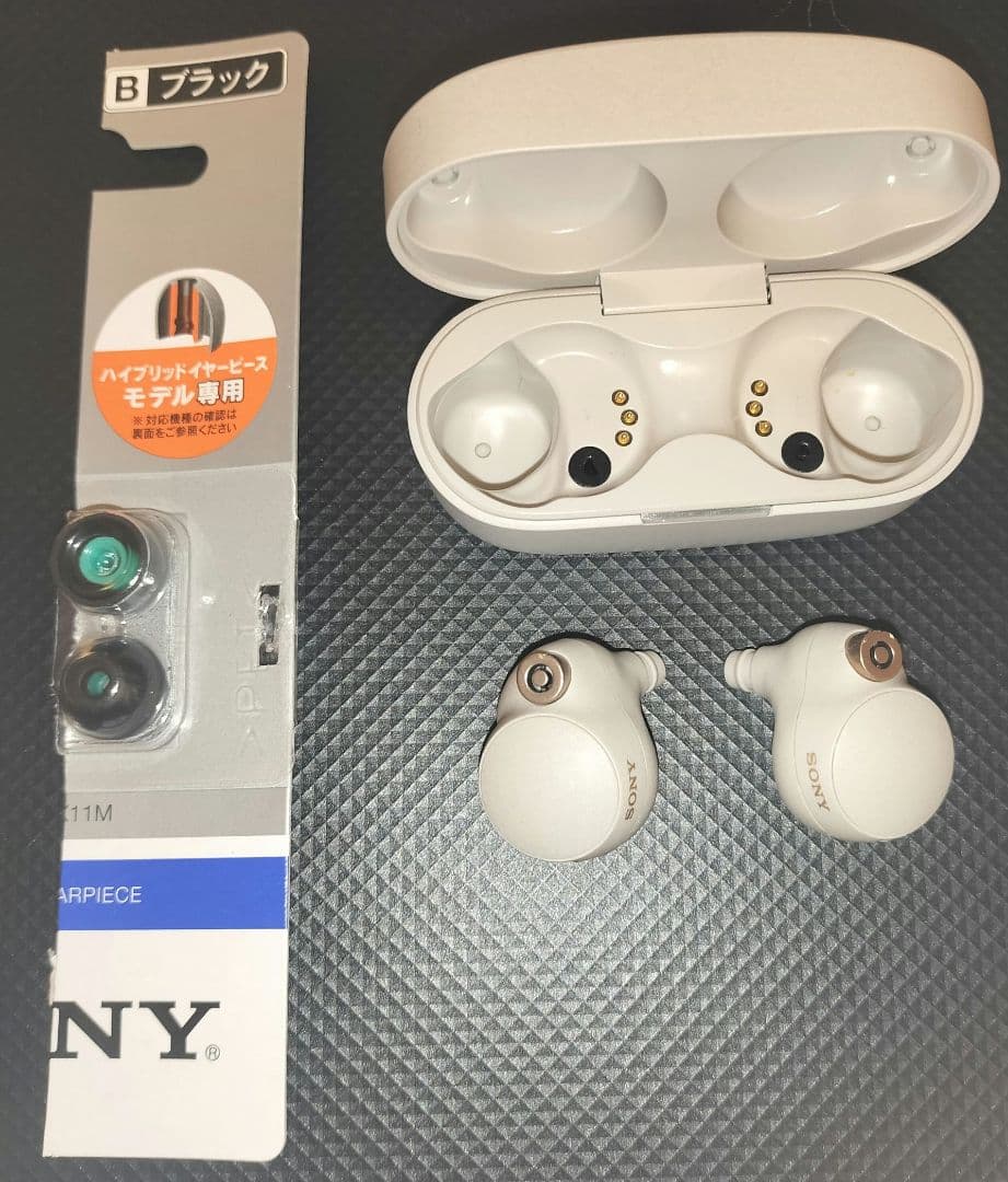 ソニー WF-1000XM4 バッテリー新品交換済 プラチナシルバー