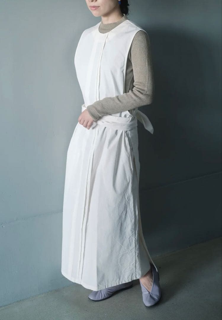 hatsutoki kitchen ノースリーブポップオーバー(エクリュ)