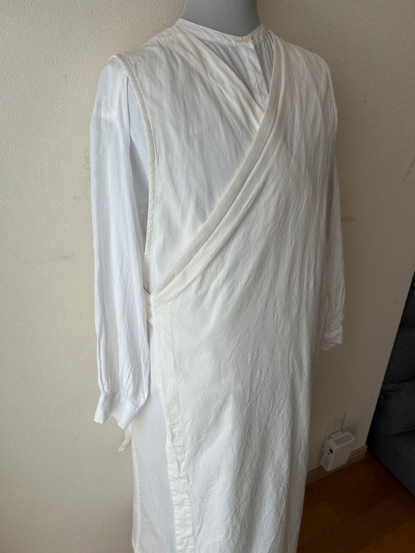 hatsutoki kitchen ノースリーブポップオーバー(エクリュ)