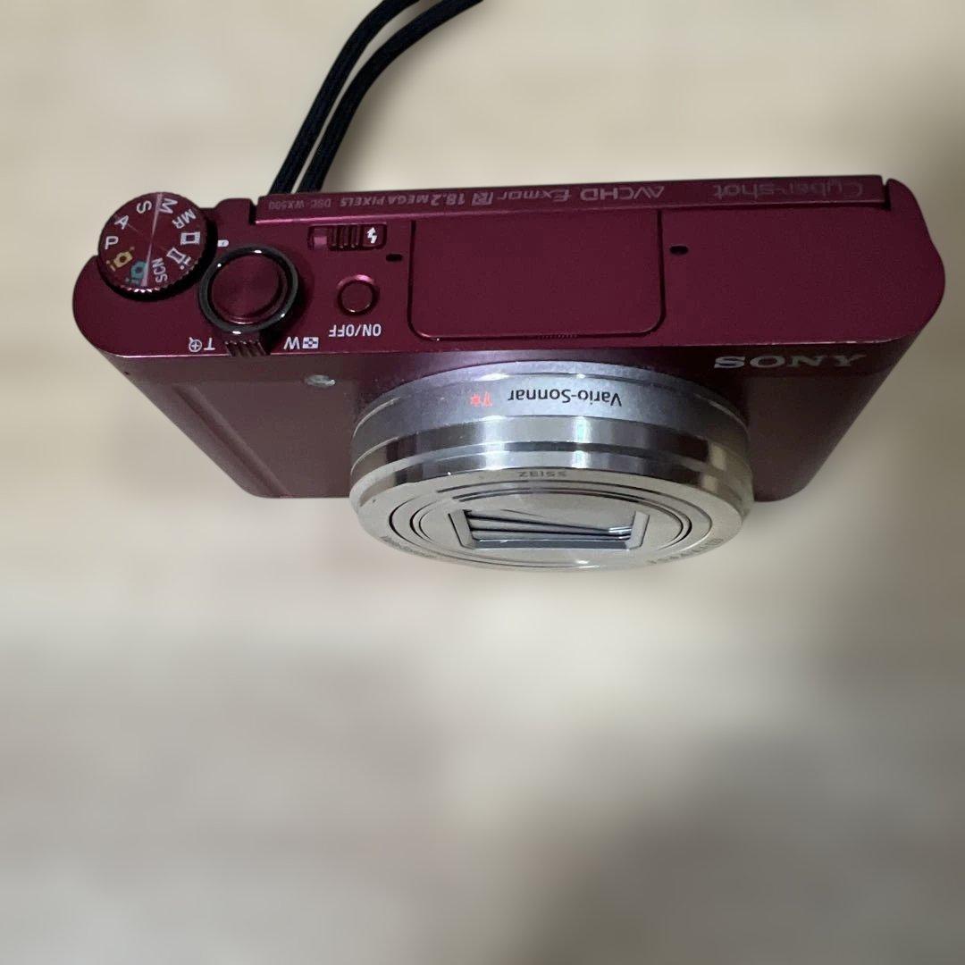 SONY Ds c-wx500 30倍ズーム コンデジ レッド 動作確認済