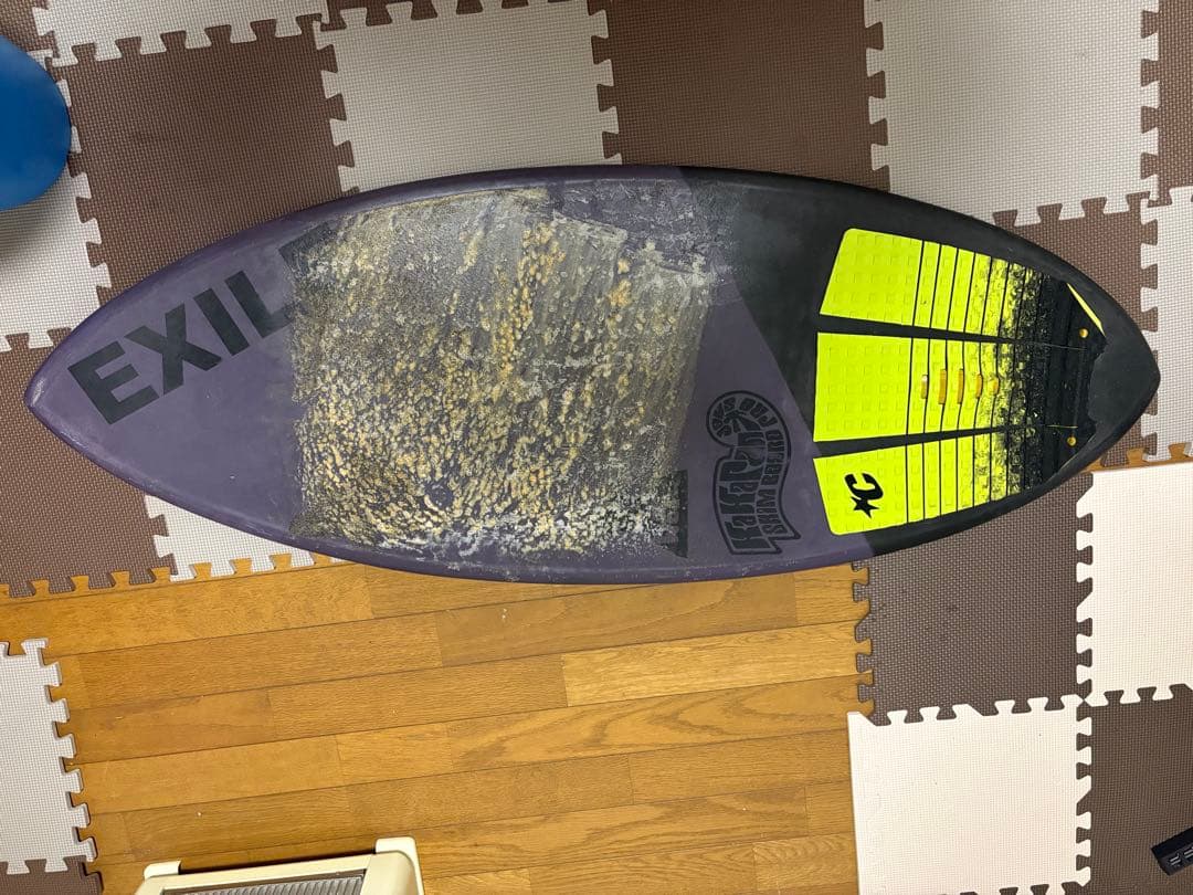 EXILE スキムボード、ホワイト パープル