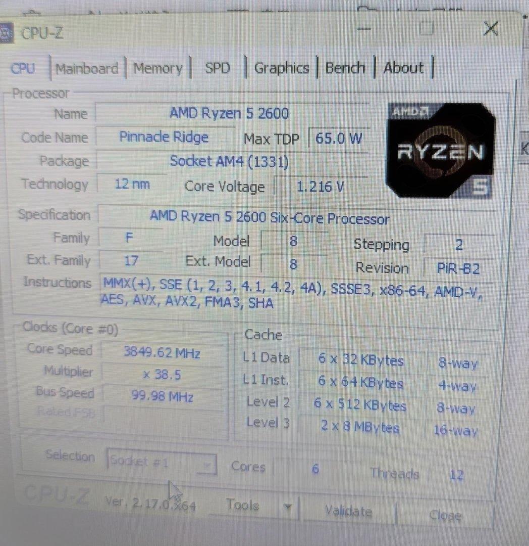 自作デスクトップPC Ryzen5 2600 メモリ：48GB