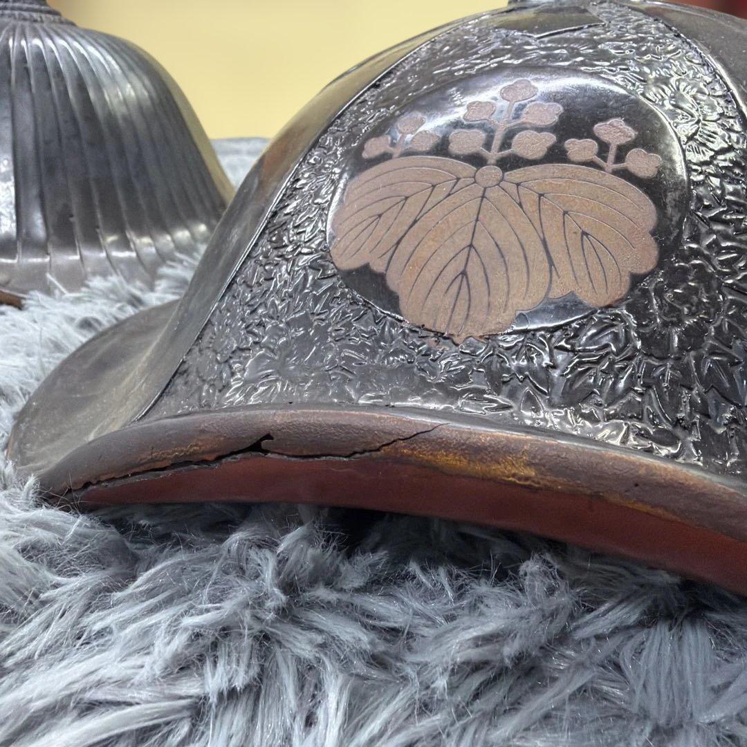 や*ん様 日本の伝統的な金属製アンティーク帽子