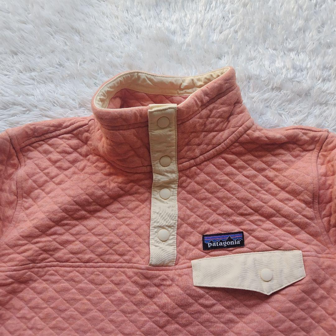 美品 Patagonia オーガニック コットン スナップt オレンジ S