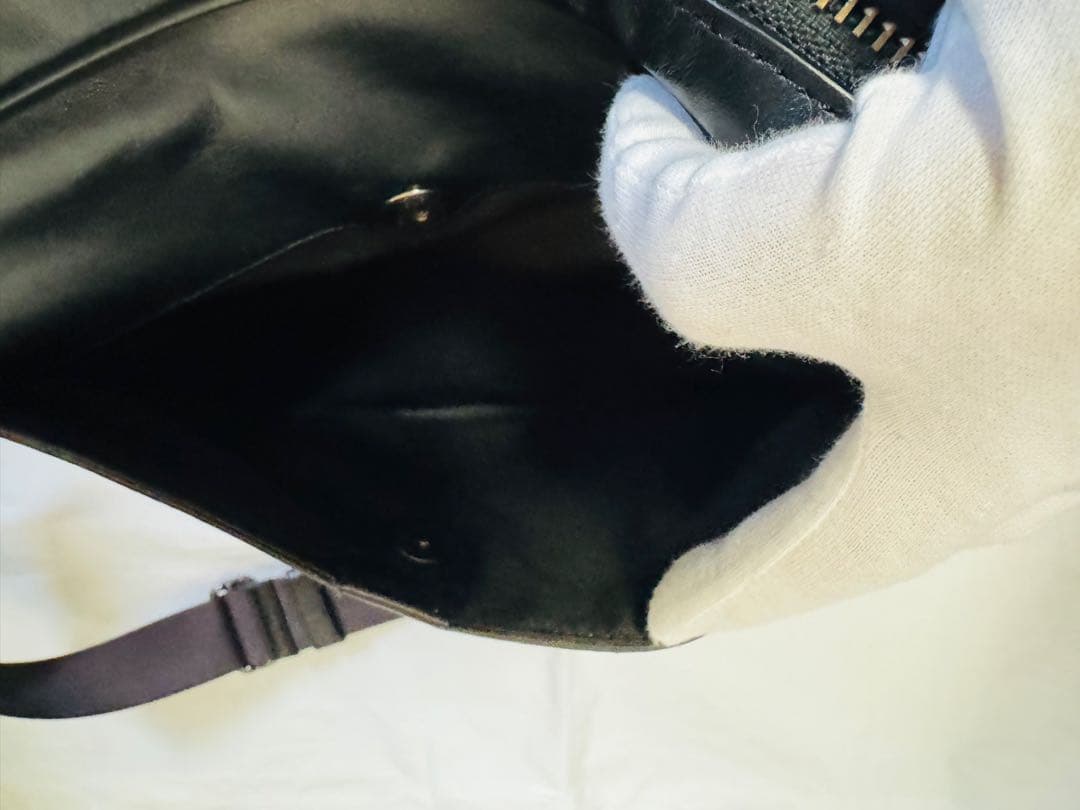 COACH 41 ショルダーバッグ メンズ ブラック チェック柄