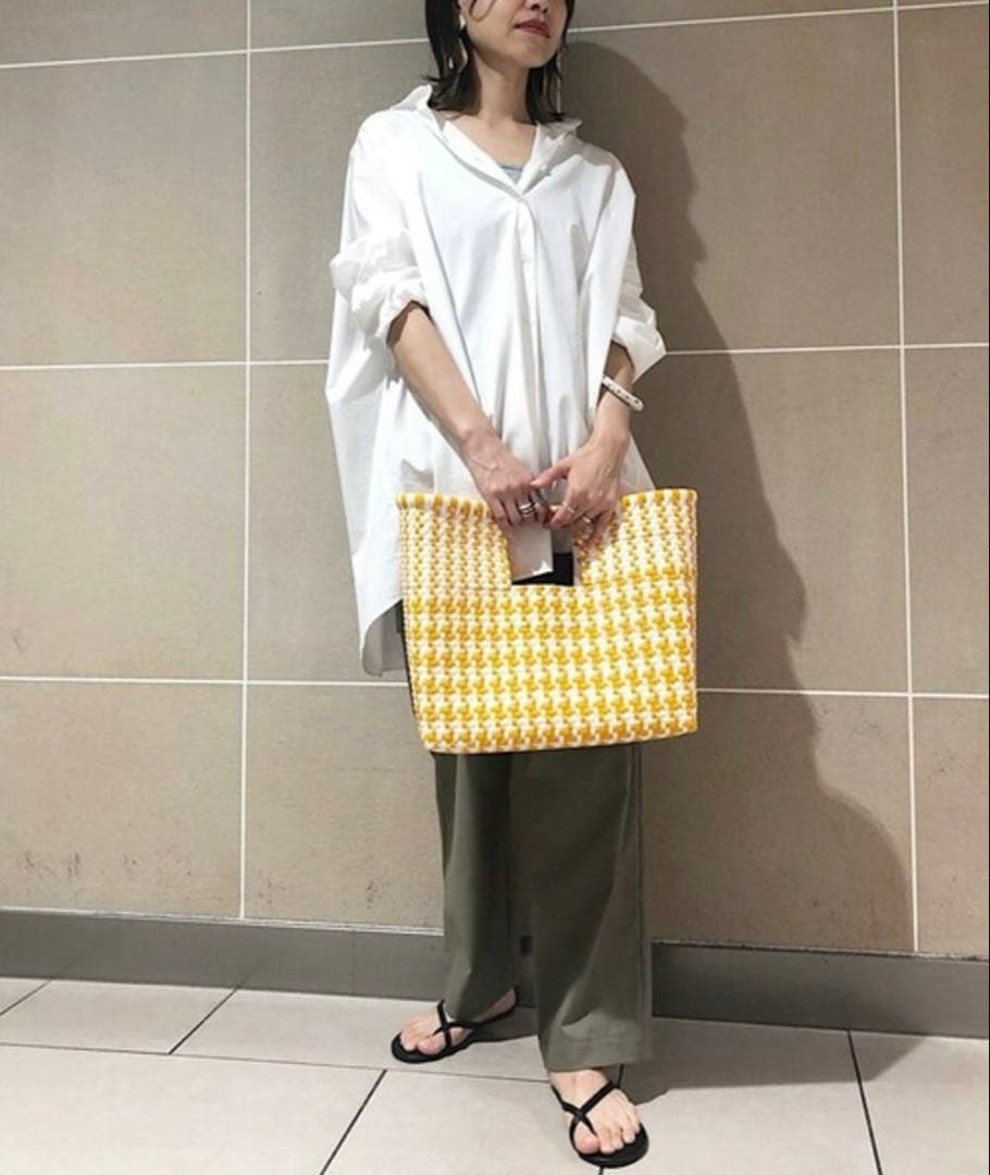 新品SHIPS Primary Navy Labelコットンビッグワイズシャツ