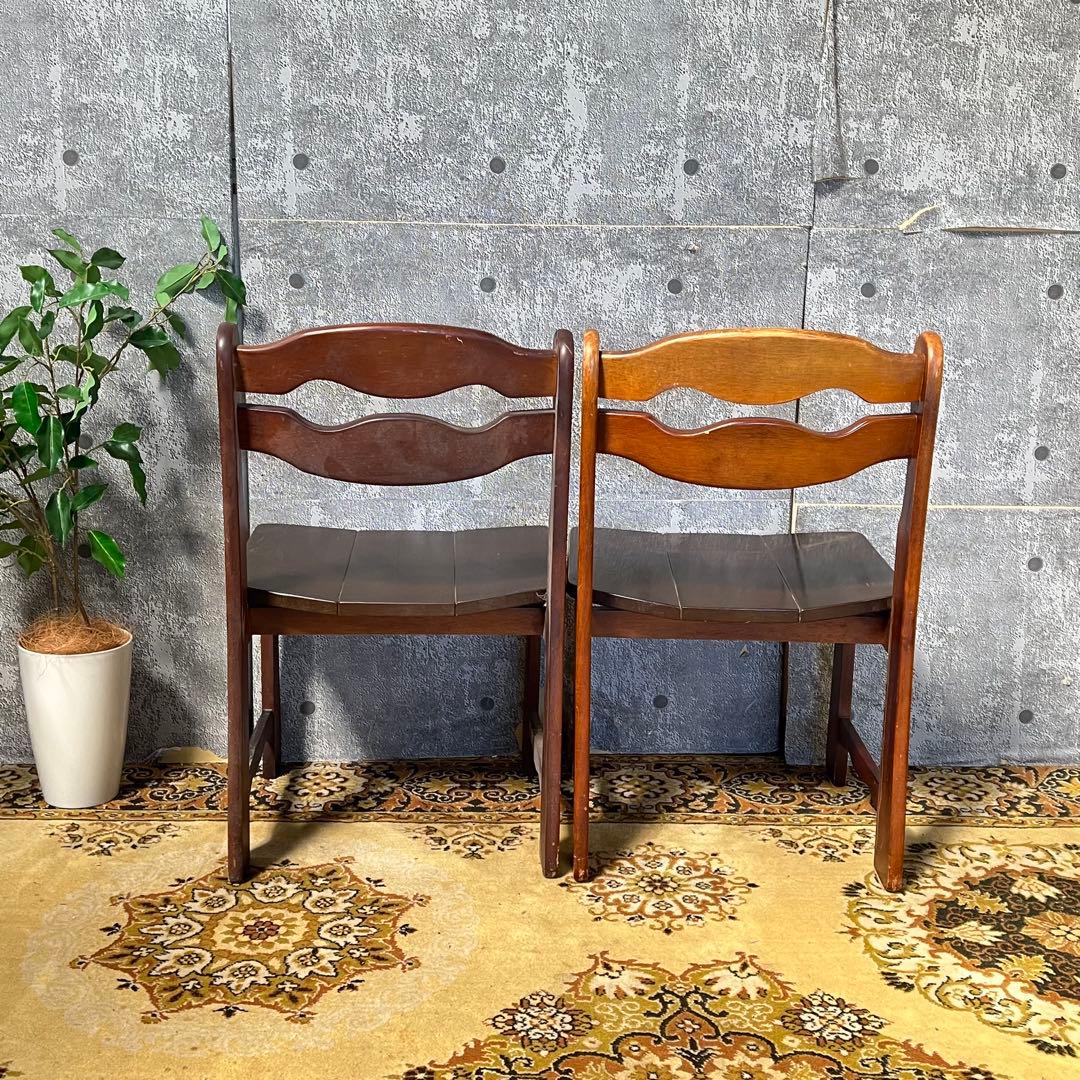 ꧁ヴィンテージ家具꧂ダイニングチェア6脚セット 食卓椅子 いす イス 昭和レトロ