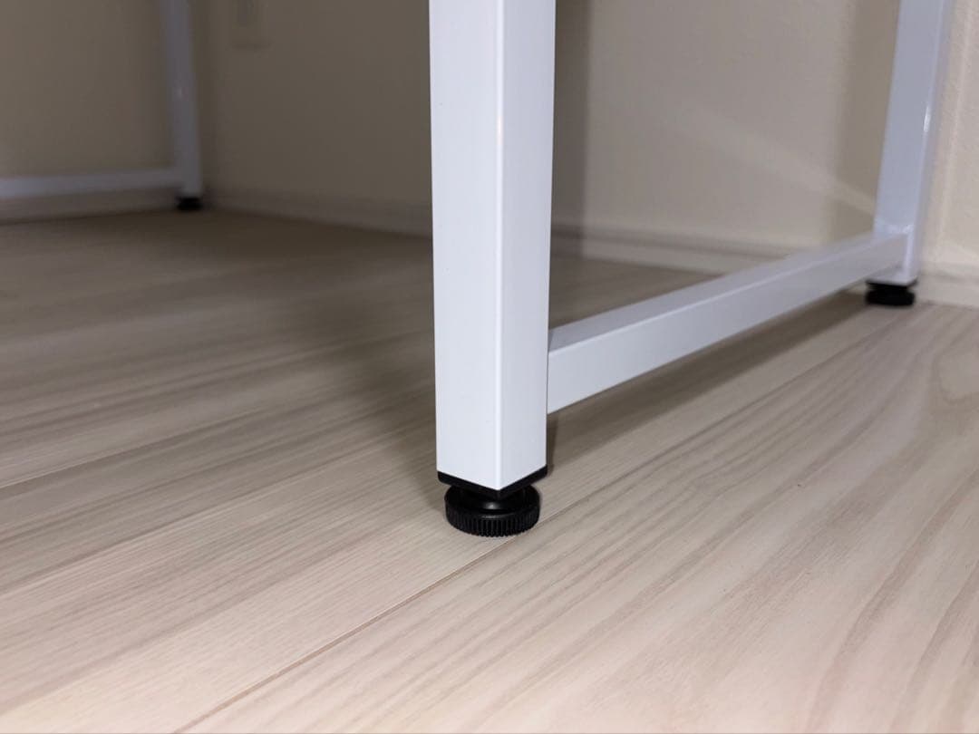 【新品】LOWYAコンパクトデスク [幅85] マーブルホワイト