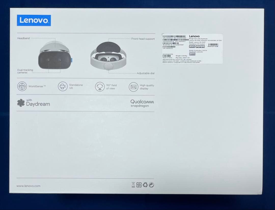 【超美品】レノボ　VRゴーグル　Lenovo Mirage Solo