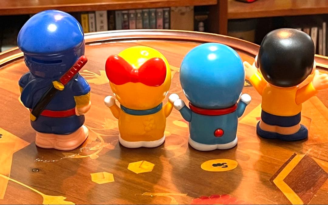 ハットリくん(住友銀行貯金箱)&レトロドラえもんソフビセット