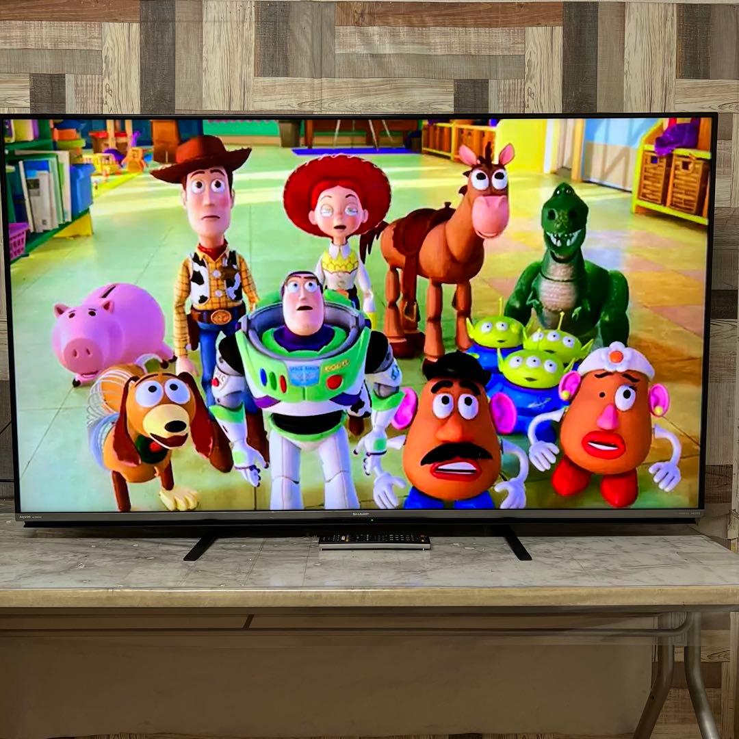 全国送料込❣️シャープ60V型4Kテレビ YouTube.NETFLIX可