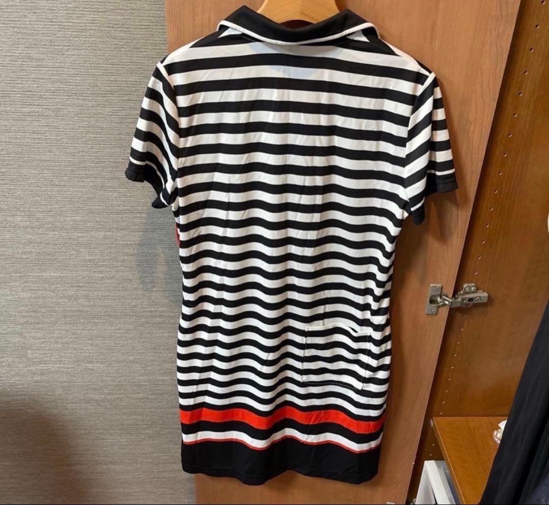 新品未使用 LANVIN ストライプ ポロワンピース