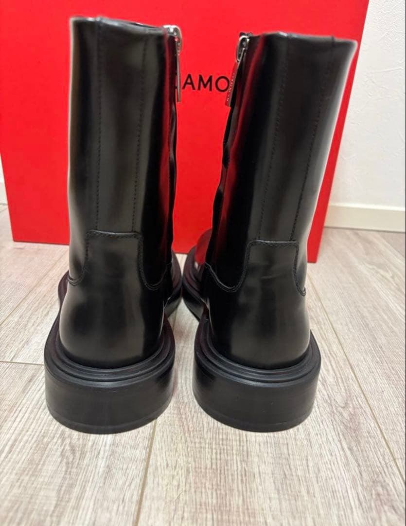 FERRAGAMO ブラック ショートブーツ　23.5 新品