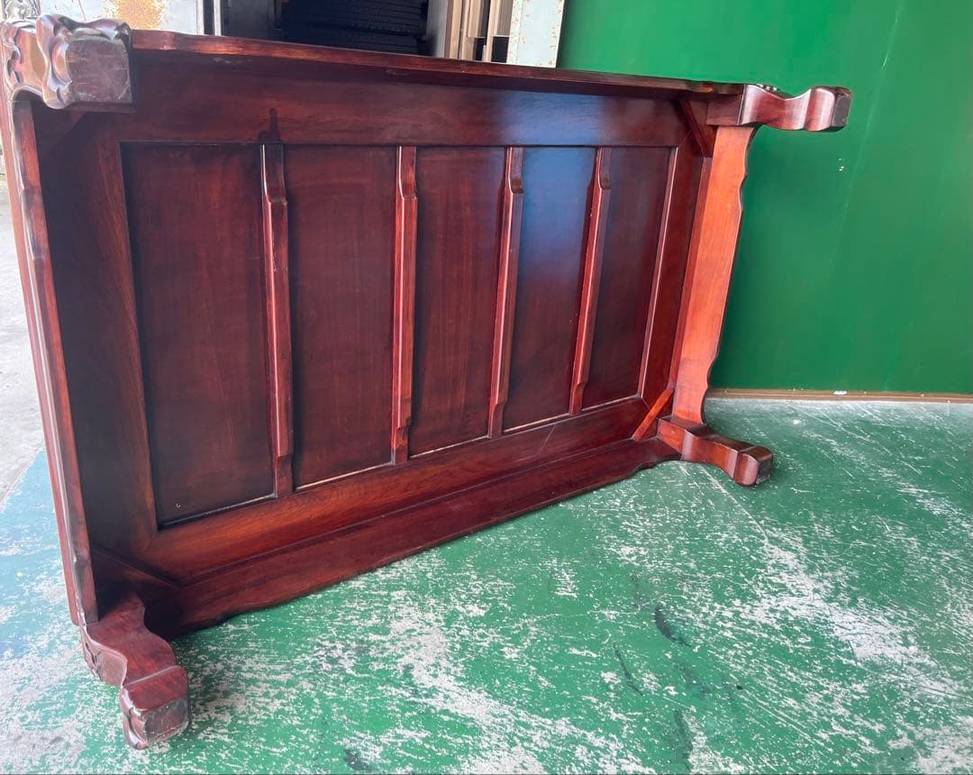 座卓 彫刻 木彫り 重圧 インテリア 和室 センターテーブル