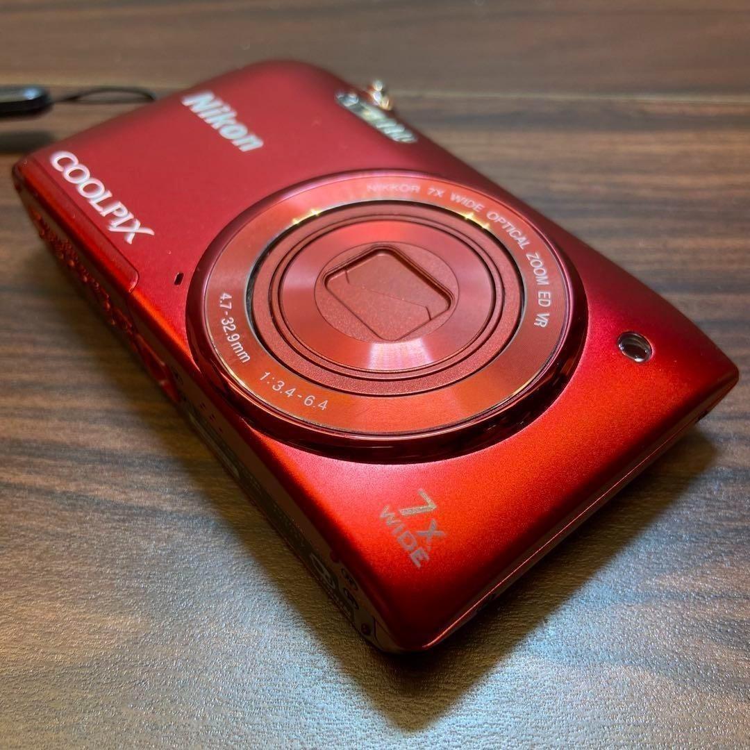 Nikon coolpix S3500 レッド デジカメ 2722