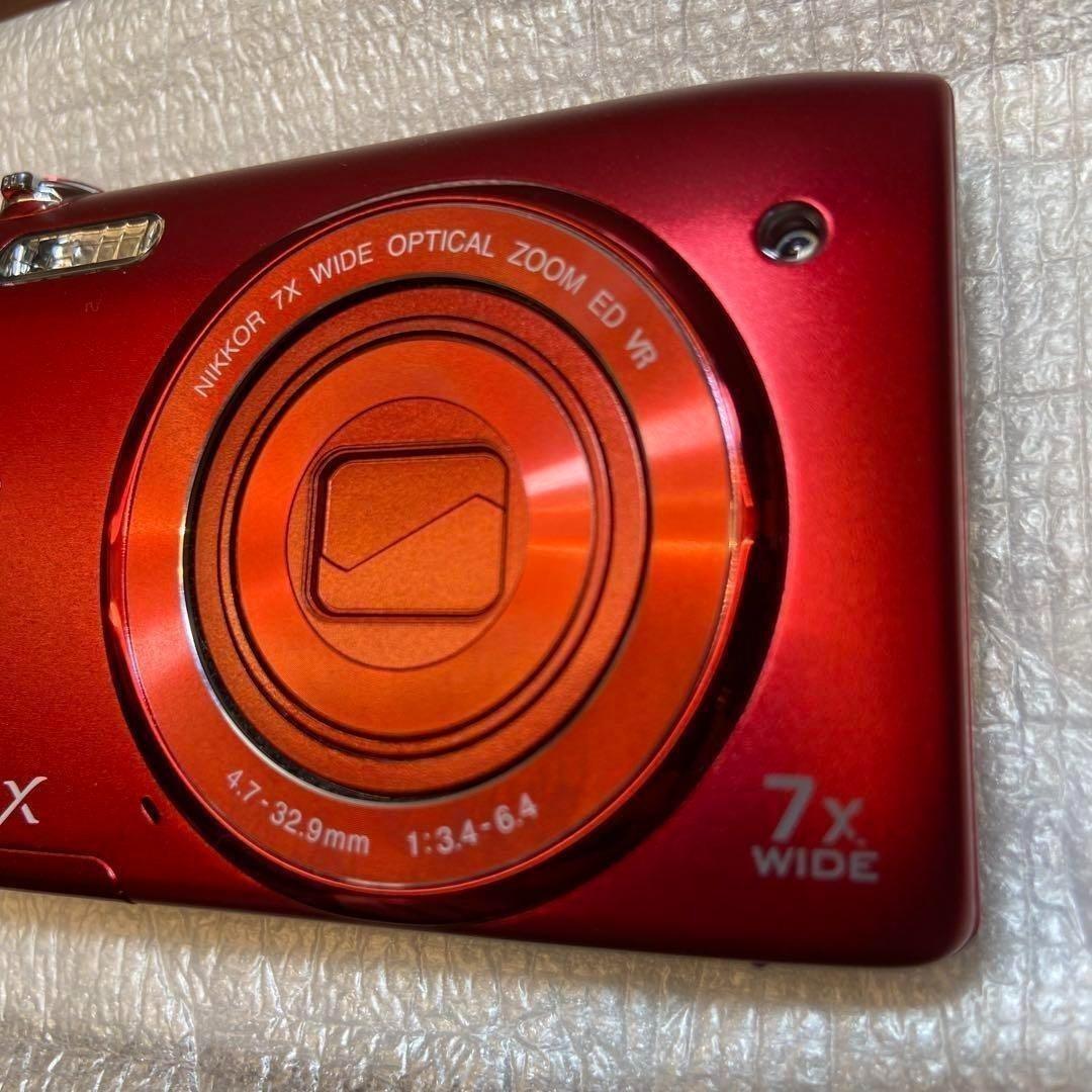 Nikon coolpix S3500 レッド デジカメ 2722