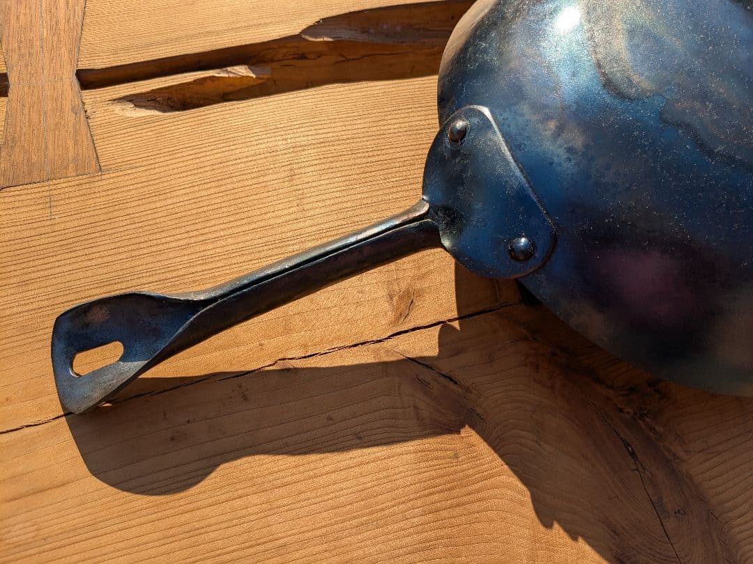 鍛造　ハンドメイド中華鍋　北京鍋 直径約２５cm