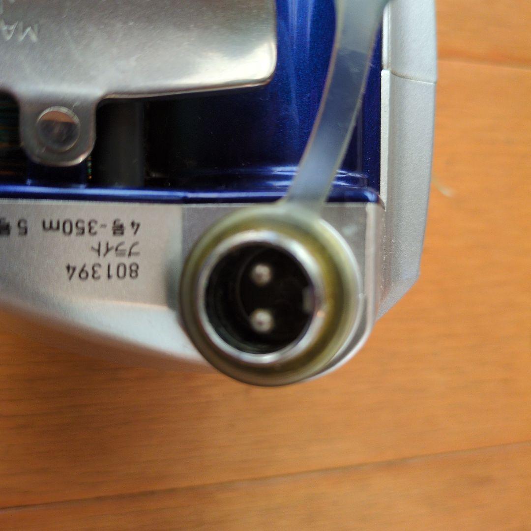 電動リール 青・銀 電源ケーブル付き